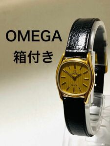 美品！　OMEGA オメガ　デビル　ベルト純正　プッシュ式　レディース腕時計