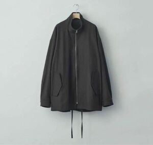 stein melton zip half coat 22aw