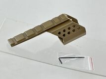 ARMY製 グロックシリーズ用 マウントレール FDE 検) グロック FMG 9 FPG 9 グロック GLOCK 19 18C 34 22 17_画像2