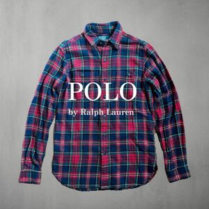 ★美品★ polo ポロ ラルフローレン ネルシャツ 長袖 チェックシャツ チェック柄 長袖シャツ チェック