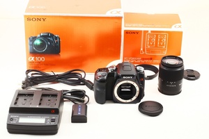 美品◆SONY ソニー α100 DSLR-A100 DT 18-70/3.5-5.6 レンズセット◆1020万画素 デジタル一眼/A2829