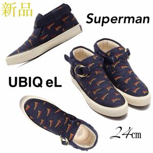 【新品未使用】UBIQ eL Superman ユービック コラボ スニーカー 24㎝