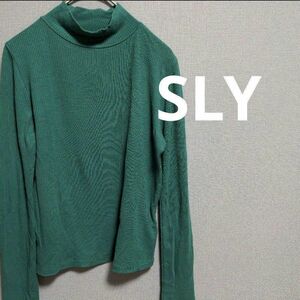 【SLY】スライ　トップス　ハイネックトップス　長袖　タートルネック