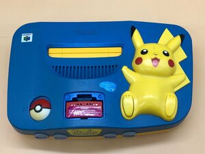 1円～ Nintendo64 NUS-101(JPN) 本体 ピカチュウ ブルー＆イエロー 任天堂【ジャンク・現状品】動作不良/不明/難有り等 [29-0202-2T5]