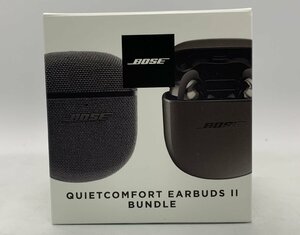 動作確認済み BOSE ボーズ Quietcomfort Earbuds II BUNDLE ワイヤレスイヤホン ノイズキャンセリング カバーセット ☆良品☆[55-0209-M5]