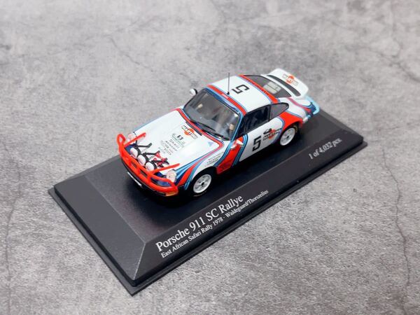 1/43 PMA ポルシェ 911 SC サファリラリー　Paul'sModelArt 1/43MINICHAMPS Porsche 911 SC Rallye East African Safari 1978 #5