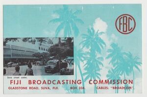 ベリカード　Fiji Broadcasting Commission １９６８年　ＢＣＬ