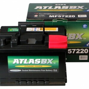 ATLAS アトラス 57220 72AH 新品 リヤ用バッテリー ベンツ R230 SL350 SL500 適合 ポルシェ 911 959 フォルクスワーゲン オペル BMW 56828の画像1
