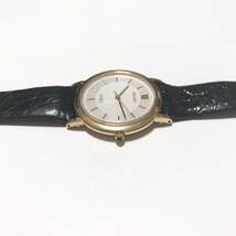 【1円】 時計 SEIKO セイコー 5E31-0AA0 DOLCE ドルチェ 3針 QUARTZ クォーツ WATER RESISTANT 防水 GENUINE LEATHER 本革 ウォッチ 腕時計_画像2