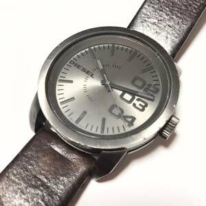 【1円】 時計 DIESEL ディーゼル DZ-1467 111405 QUARTZ クォーツ 3針 WATER RESISTANT 10 BAR 10気圧防水 ウォッチ 腕時計 ジャンク品扱い