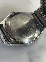 6.稼働品・SEIKO セイコー 5606-5140 LM ロードマチック 3針 デイデイト 自動巻 25石 青文字盤 メンズ 腕時計//TO180_画像6