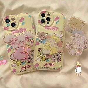 iPhone13/14ケース mikko うさぎ ポップソケット 韓国 スマホカバー スマホグリップ キャラクター かわいい