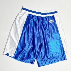 チームファイブ TEAM FIVE 青 ブルー バスケットボール トレーニング用 光沢バスパン バスケパンツ Lサイズ