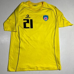 日大三島 サッカー 支給 着用 デスポルチ desporte ユニフォーム Lサイズ 黄 イエロー 