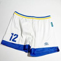 アンブロ umbro 白 ホワイト 光沢サカパン サッカーパンツ 90年代 XOサイズ_画像1