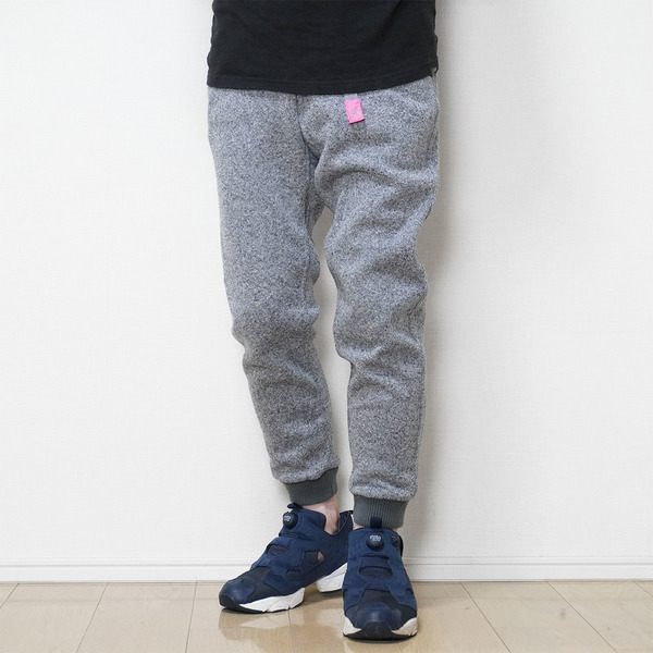 GRAMICCI × BEAMS BOY 別注 フリースナローリブパンツ【F】グレー グラミチ ビームスボーイ コラボ ジョガー アウトドア GLP-17F908