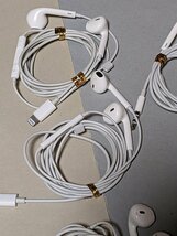 動作確認・清掃済み 純正 Apple earpods リモコン付き 有線 イヤホン 8点セット（A1748 Lightning 6点、イヤホンジャック2点） iPhon 中古_画像9