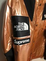 レア本物 supreme THE NORTHFACE シュプリーム ノースフェイス マウンテンジャケット コラボ コッパー 銅2018S/S METALIC MOUNTAIN PARKA L_画像2