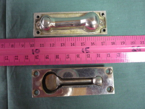 ステンレス製　捻り錠　ネジ締錠　２個　収納式