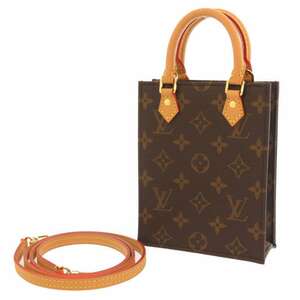 ルイヴィトン ハンドバッグ モノグラム プティット・サックプラ M69442 LOUIS VUITTON ブラウン