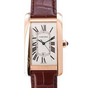  Cartier Tank American LM W2609156 Cartier wristwatch silver face [ safety guarantee ]