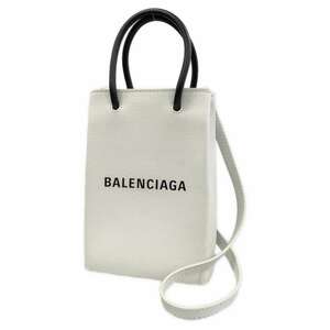  Balenciaga сумка на плечо покупка phone держатель 593826 BALENCIAGA Mini сумка Cross корпус белый [ безопасность гарантия ]