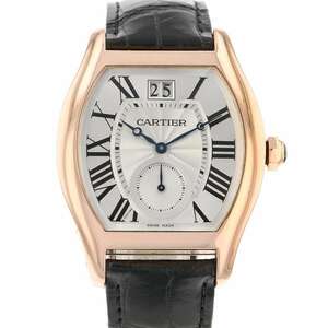  Cartier torch .XL Large Date W1556234 silver face [ safety guarantee ]