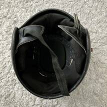SAFE TECH★ジェットヘルメット 赤 L-XLサイズ ビンテージ 1970年代 シルバー フレーク オシャレ バイカー ハーレー BELL BUCO GRANT_画像9