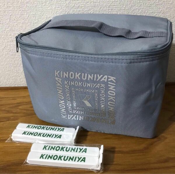 紀ノ国屋　保冷バッグとフードクリップ　　　ランチバッグ　ランチケース　KINOKUNIYA