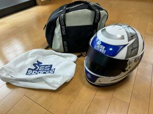 SPARCO スパルコチャレンジャー2 4輪ヘルメット Lサイズ(60センチ)美品 バッグ メット袋付き