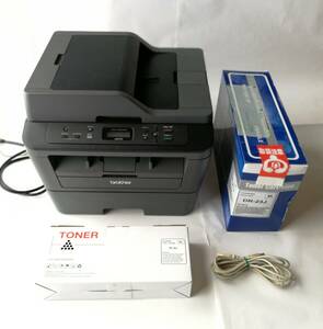 無線ＬＡＮ 自動両面プリント対応 レーザープリンター モノクロ複合機 ブラザーDCP-L2540DW＋付属品〔トナー＋ドラム＋USBコード〕×各１　