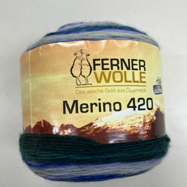 フェルナーウール社　メリノ420 2番　　　　　　　　　　　段染毛糸　ソックヤーン