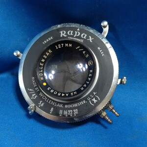 カメラ レンズ WOLLENSAK 127mm F＝4.5 RAPTAR Rapax USA ジャンク 管理H-3(O6)