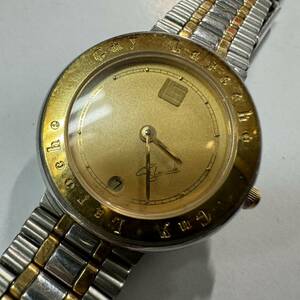 Guy Laroche 腕時計 デイクォーツ quartz 3針 Swiss スイス製 ゴールド 金 ギラロッシュ puw 9200 9320 動品ジャンク　YY-3