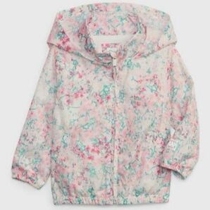 babyGAP ウィンドブレーカー ジャケット 上着 90 花柄 ピンク