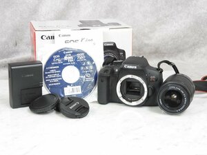 ☆ CANON キャノン デジタル一/EOS Kiss X8i + レンズ/EF-S 18-55mm 1:3.5-5.6 IS II セット 箱付き ☆中古☆