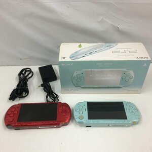 f086*80 【傷汚れ有】 PSP 本体 2台 ミントグリーン レッド