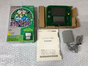 k085*80 【やや傷汚れ有】 Nintendo 任天堂 ニンテンドー 2DS ポケットモンスター 緑 限定パック