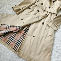 バーバリー ブルーレーベル【トレンチコート ライナー着脱式 ノバチェック サイズ38 M相当】BURBERRY BLUELABEL スプリングコート ベージュ_画像5