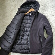 極美品 アルマーニ【2way フード着脱 マウンテンパーカー 超絶希少56 5L相当】ARMANI COLLEZIONI ジャケット コレツィオーニ ブラック 黒_画像2