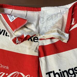 Coca Cola コカコーラ ヴィンテージ パンツ Lサイズ ボトムス ズボン コーラ レッド ホワイト ロゴ 古着の画像5