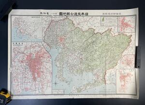 大正十三年 日本交通分県地図 愛知県 東宮御成婚記念 古地図 戦前 地図 26