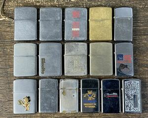 大量 Zippo 1970年 1980年代製 ジッポ 16点 まとめて オイルライター タバコ 煙草 喫煙具 喫煙グッズ 着火未確認 希少 11