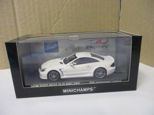 京商 20周年記念 限定 672台 メルセデス ベンツ SL65 AMG 2009 マット ホワイト ミニチャンプス 1/43 MERCEDES BENZ KYOSHO PMA