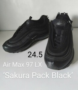 NIKE ナイキ 24.5 AIRMAX 97 LX エアマックス スニーカー US7.5 ブラック レディースシューズ