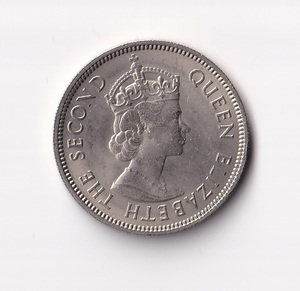 1973年/硬貨/コイン/香港/50セント/エリザベス2世/HONG KONG QUEEN ELIZABETH THE SECOND/古銭/旧貨幣/その2