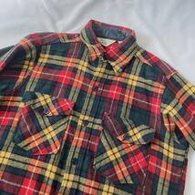 70s vintage Woolrich ウールリッチチェック柄ウールシャツ_画像5