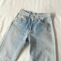 00s Levi's 501 ice blue denim pants アメリカ製リーバイス501 アイスブルーデニムパンツ　Levi ジーンズ 古着 USA製_画像4