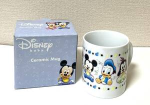 【Wn-124】　Disney baby☆ マグカップ　Ceramic Mug ミッキー・ミニー・ドナルド・グーフィー・プルート♪　箱あり　未使用品