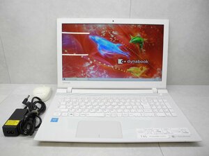 ☆1円スタート☆東芝☆dynabook T45/VWS☆Celeron 3215U 1.70GHz/4GB/1TB/Sマルチ/無線/Bluetooth/カメラ/Office/DtoD領域/難有り☆